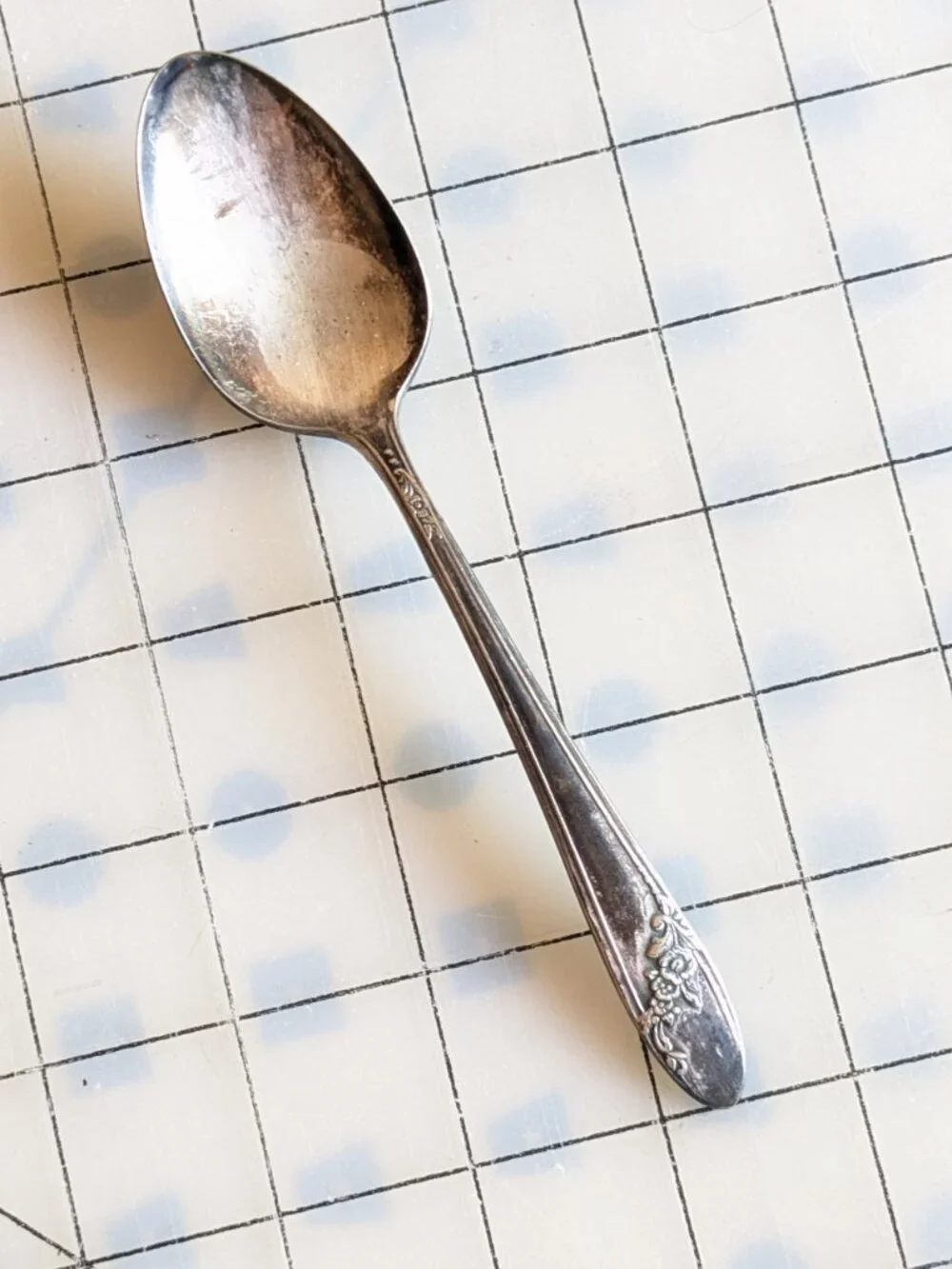 Set of 5 Silverplate Flatware - Spoons and a Fork Vintage